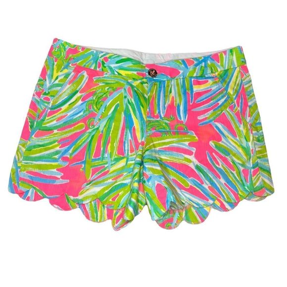 Lilly Pulitzer Pants - Lilly Pulitzer Tiki Pink Buttercup Shorts Size 2